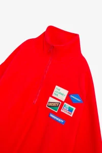 Kids Cotton Sweatshirt Cloudy Fleece – Chinese Red | Centre Commercial