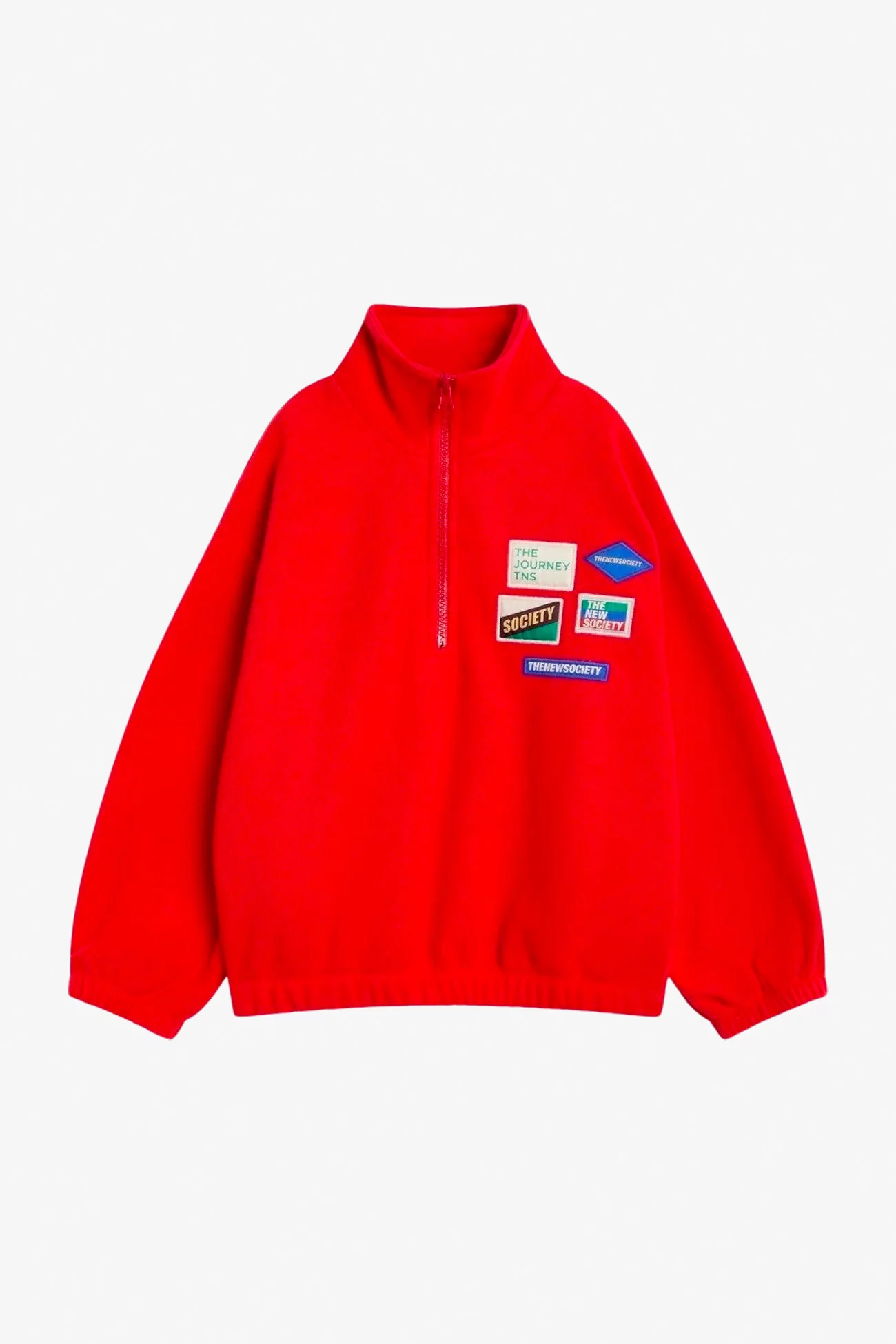 Kids Cotton Sweatshirt Cloudy Fleece – Chinese Red | Centre Commercial