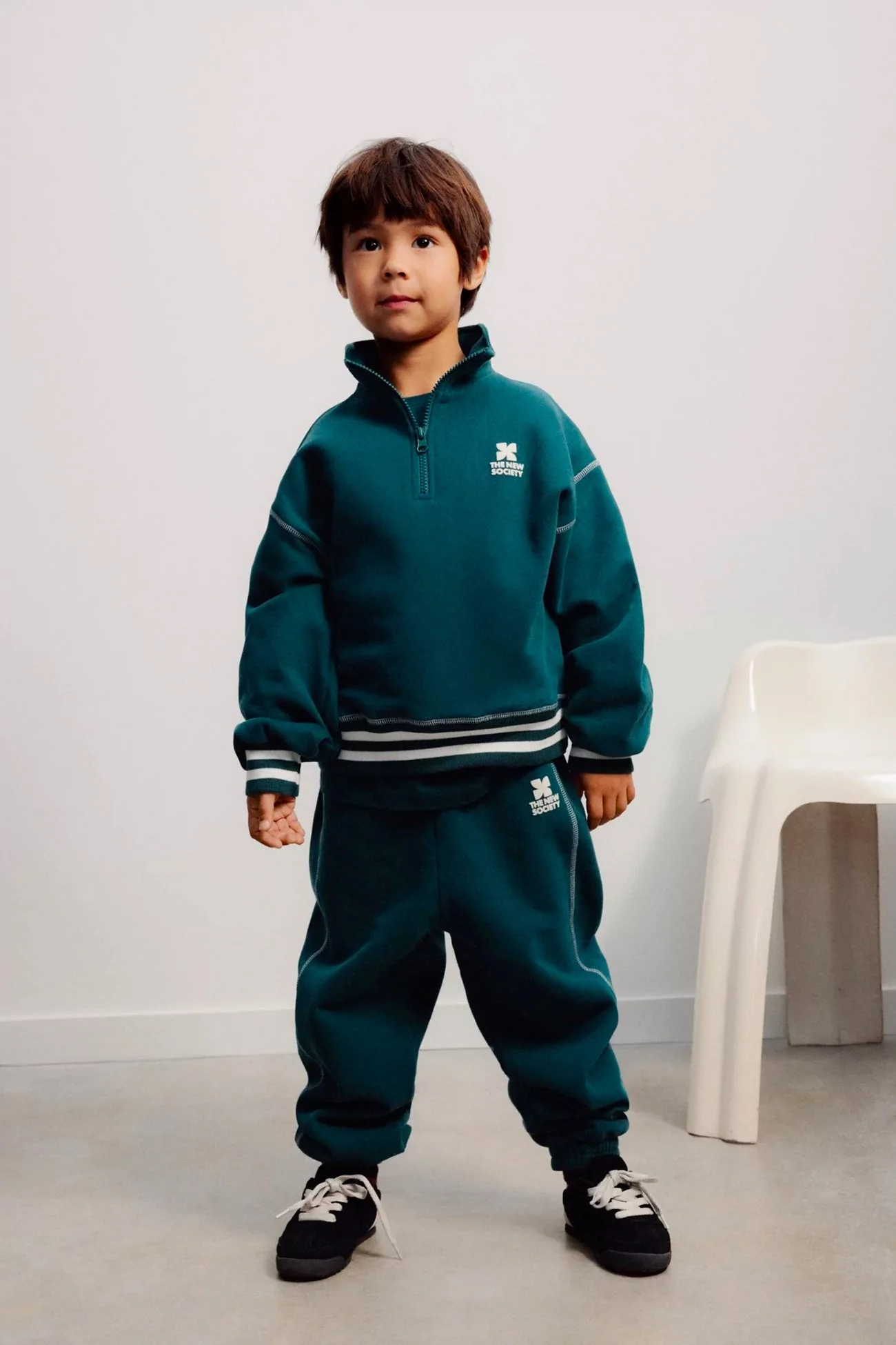 Kids Cotton Polo Whisper The New Society – Dark Sea | Centre Commercial