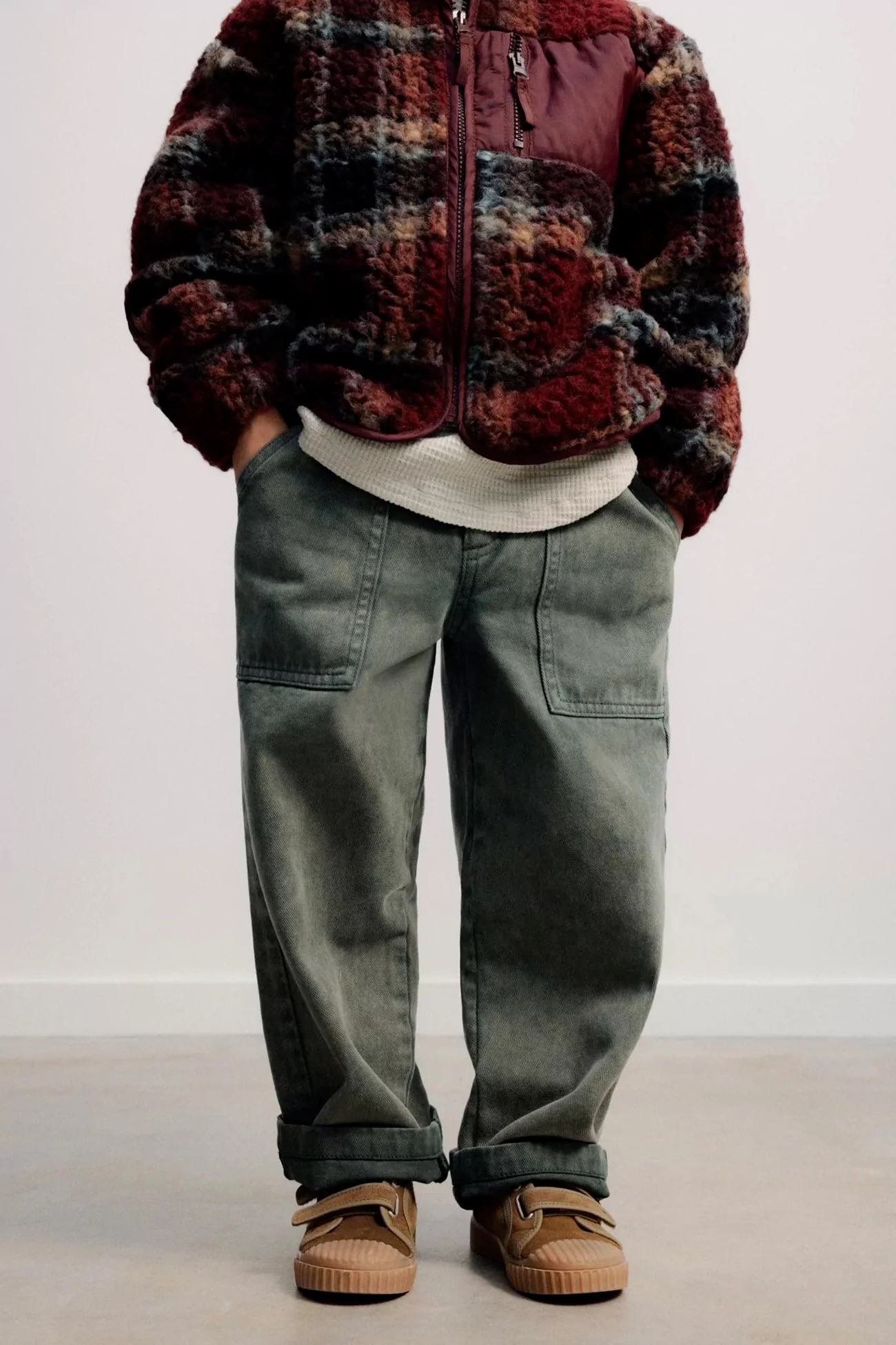 Pantalon Enfant Denim TNS Baggy – Tea Leaf | Centre Commercial