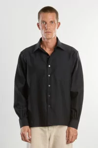 Campo Cotton Twill Shirt – Navy | Centre Commercial