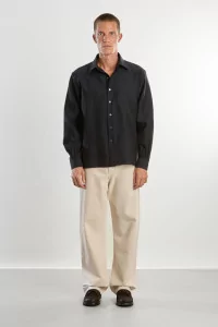 Campo Cotton Twill Shirt – Navy | Centre Commercial