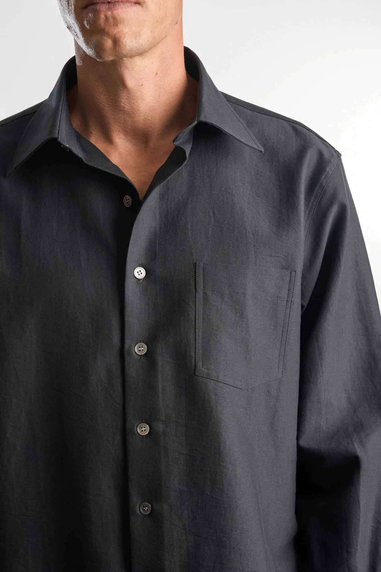 Chemise Campo Twill de Coton – Navy | Centre Commercial
