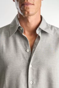 Chemise Normal Twill Coton & Laine – Grey | Centre Commercial