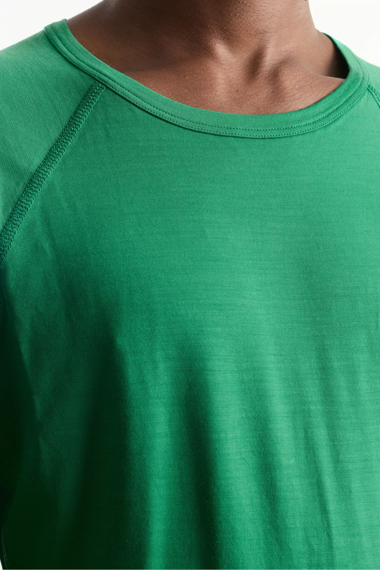 T-Shirt Jersey de Laine Polar Jersey Raglan – Emerald | Centre Commercial