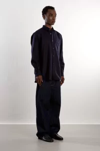 Comme des Garçons SHIRT Wool Flannel Shirt – Navy | Centre Commercial