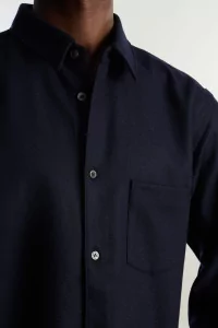 Chemise Flanelle Laine Comme des Garçons SHIRT – Navy | Centre Commercial