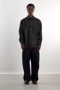 Comme des Garçons SHIRT Wool Flannel Shirt – Dark Grey | Centre Commercial
