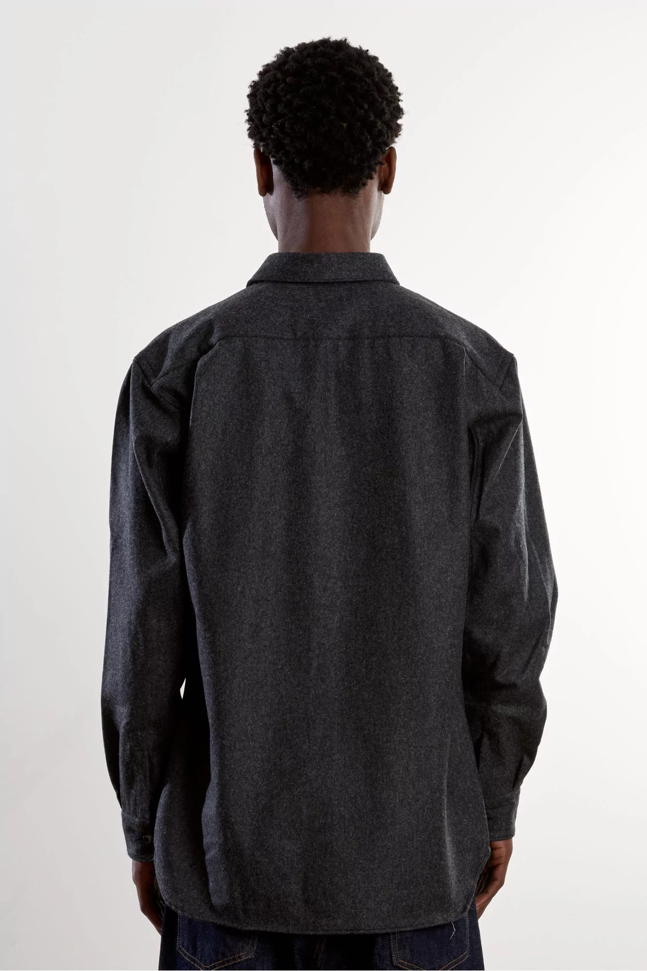 Chemise Flanelle Laine Comme des Garçons SHIRT – Dark Grey | Centre Commercial