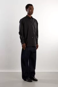 Comme des Garçons SHIRT Pinstripe Shirt – Black | Centre Commercial