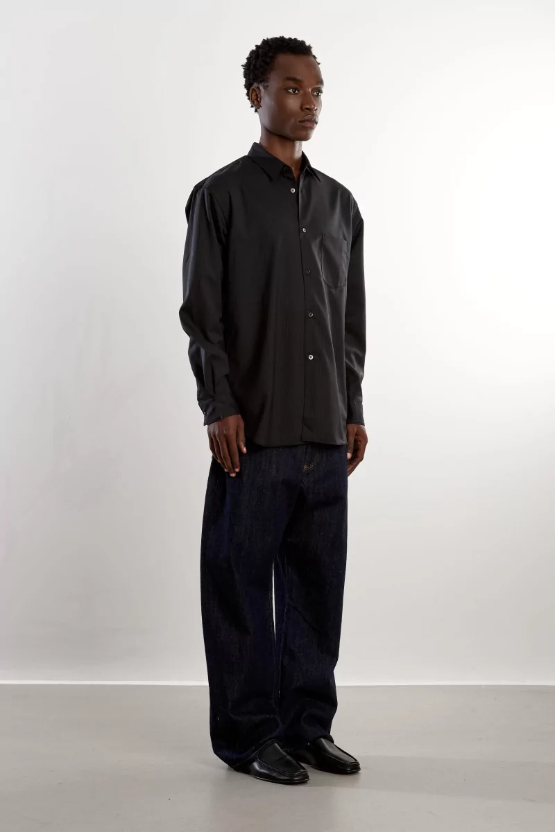 Chemise Pinstripe Comme des Garçons SHIRT – Black | Centre Commercial