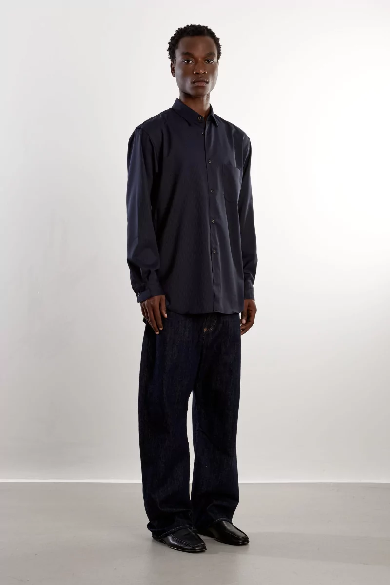 Chemise Pinstripe Comme des Garçons SHIRT – Navy | Centre Commercial