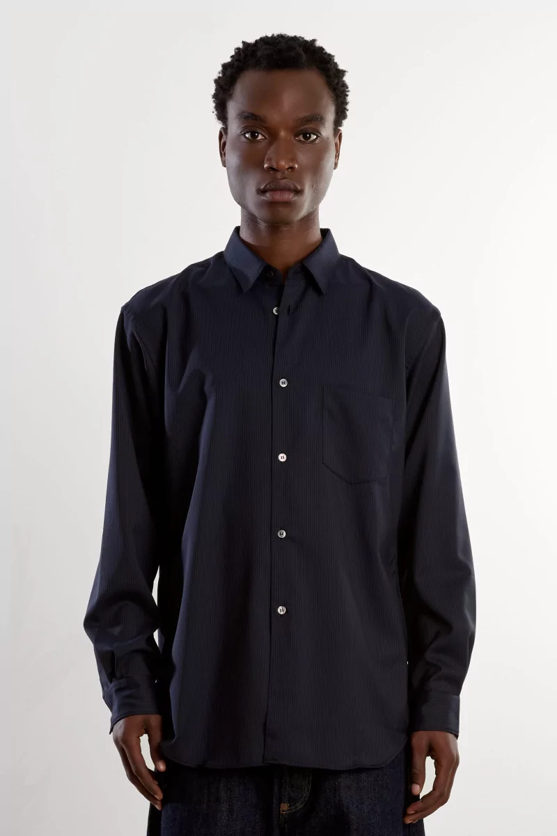 Comme des Garçons SHIRT Pinstripe Shirt – Navy | Centre Commercial