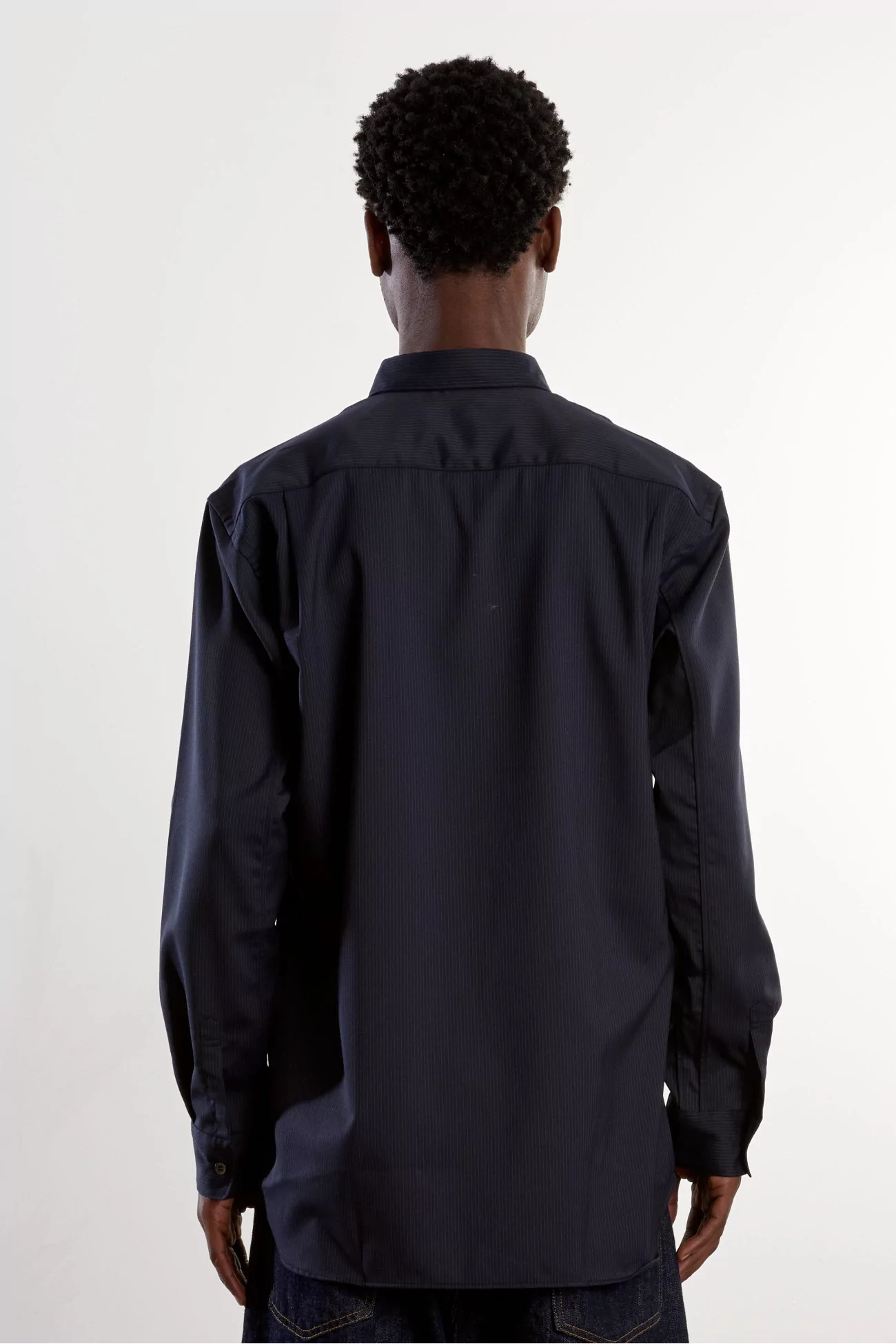 Comme des Garçons SHIRT Pinstripe Shirt – Navy | Centre Commercial