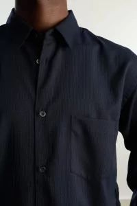 Comme des Garçons SHIRT Pinstripe Shirt – Navy | Centre Commercial