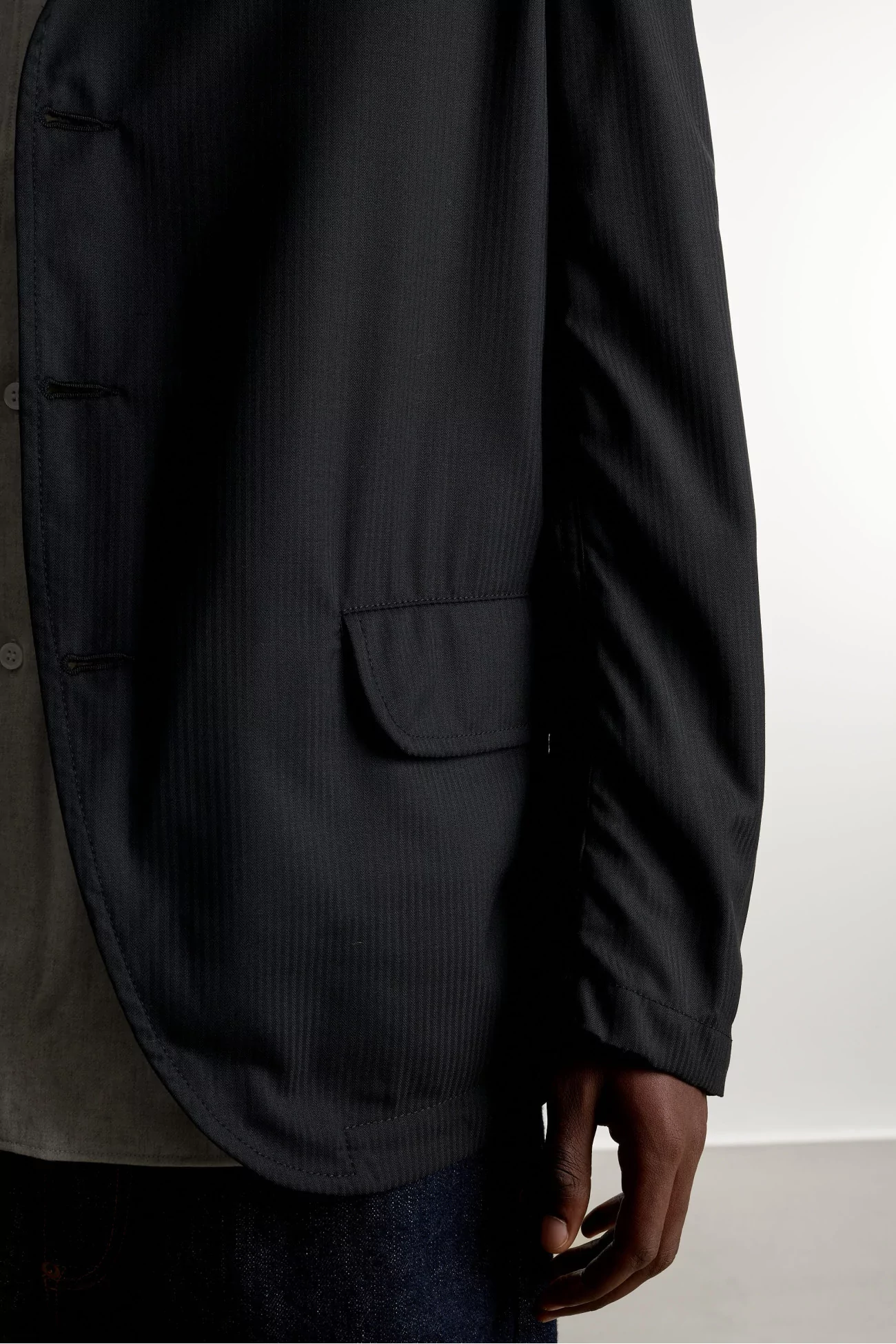 Comme des Garçons SHIRT Woven Jacket – Black | Centre Commercial