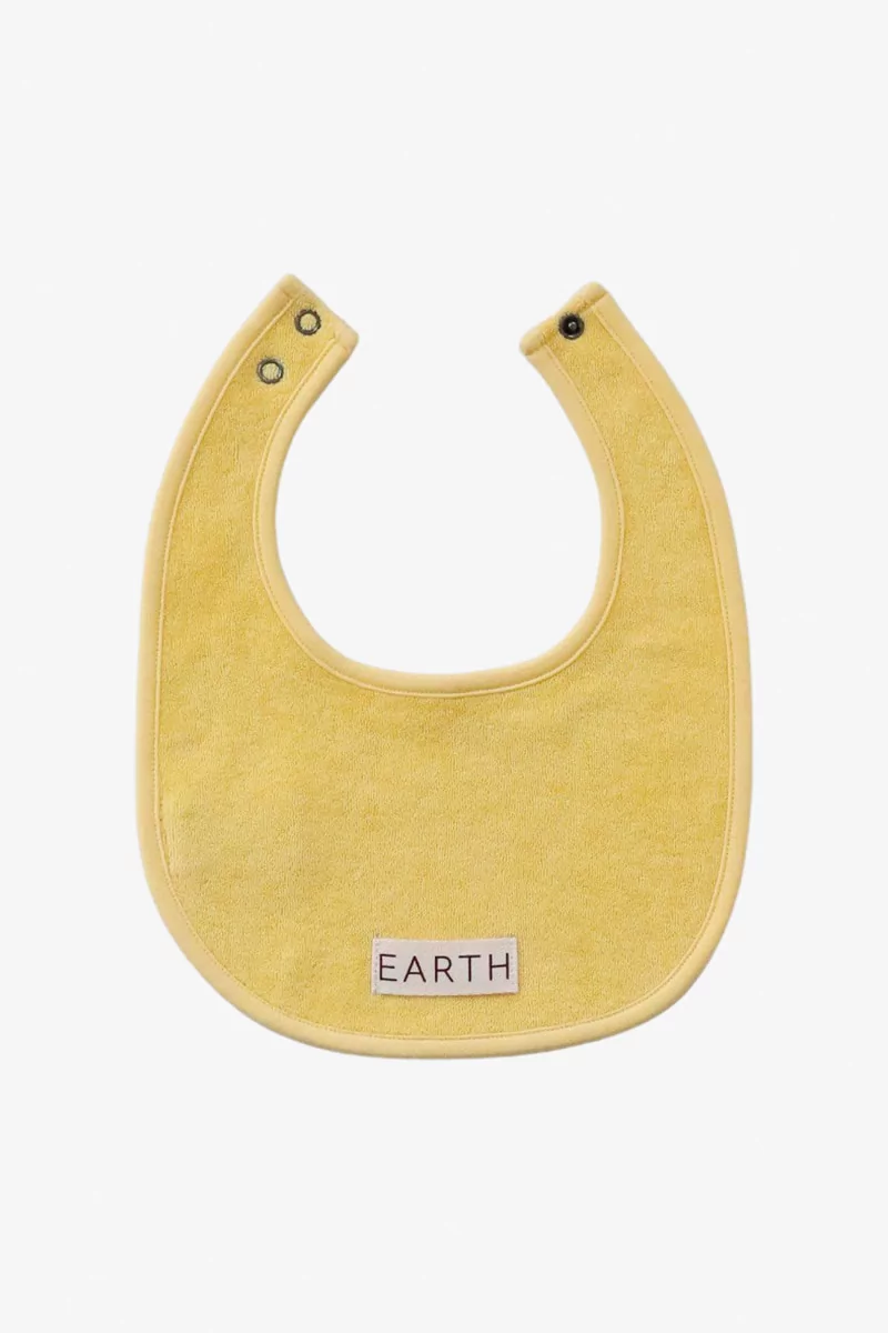 Bavoir Bébé Coton Bio – Yellow | Centre Commercial
