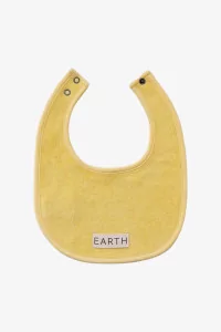Bavoir Bébé Coton Bio – Yellow | Centre Commercial