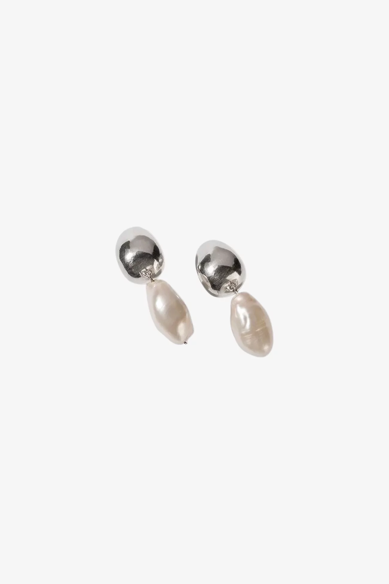 Ava Pearl Silver Earrings – Silver | Centre Commercial