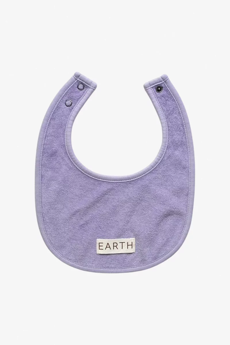 Bavoir Bébé Coton Bio – Purple | Centre Commercial