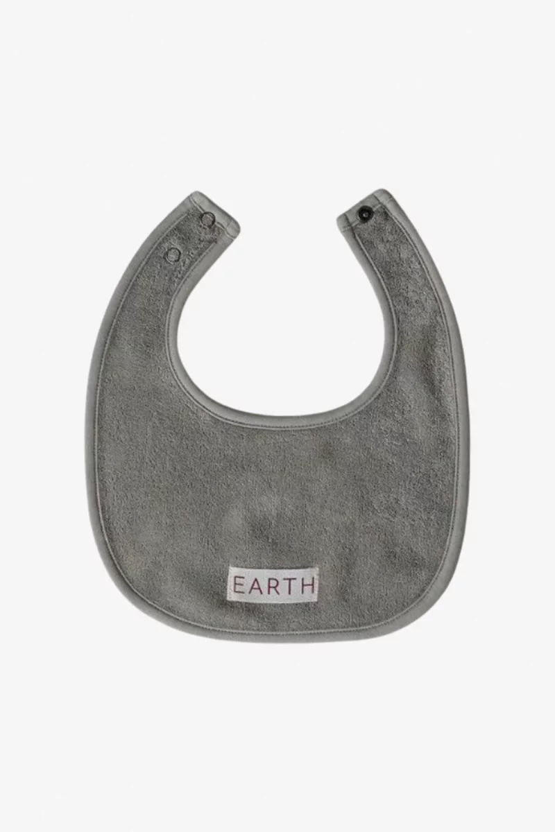 Bavoir Bébé Coton Bio – Khaki | Centre Commercial