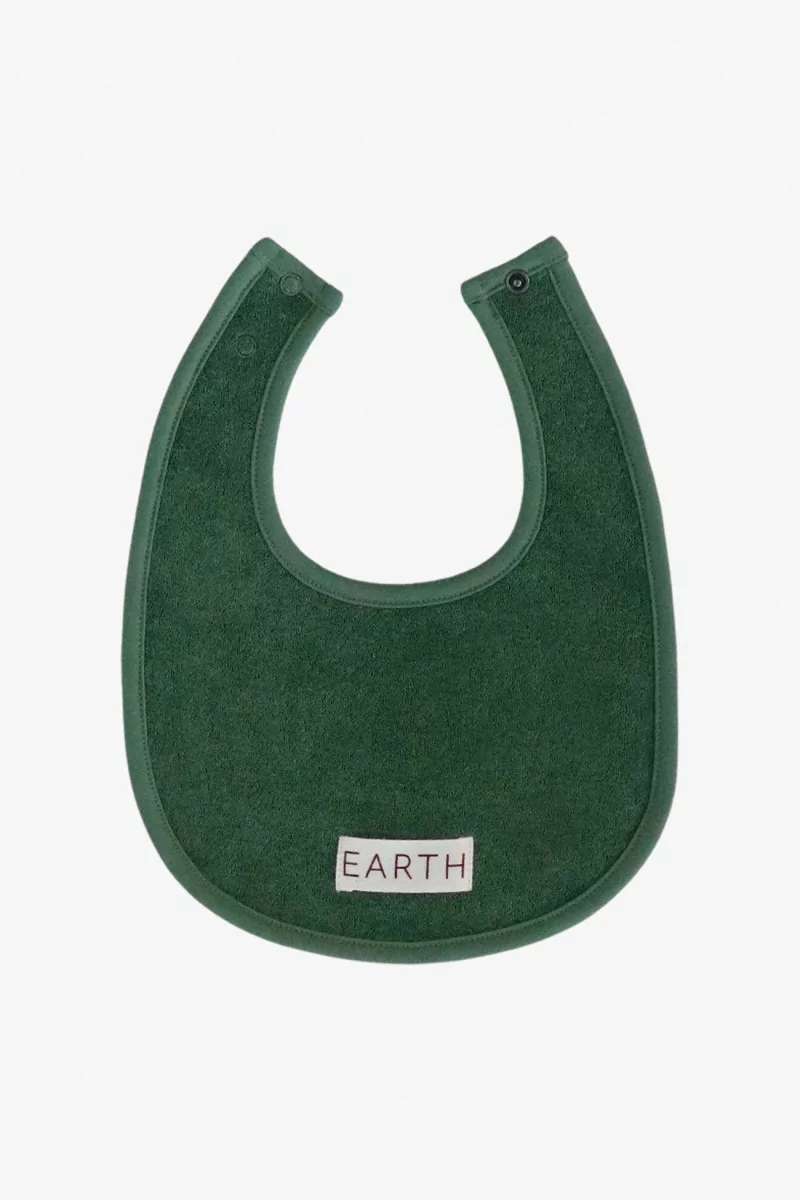 Bavoir Bébé Coton Bio – Grass Green | Centre Commercial