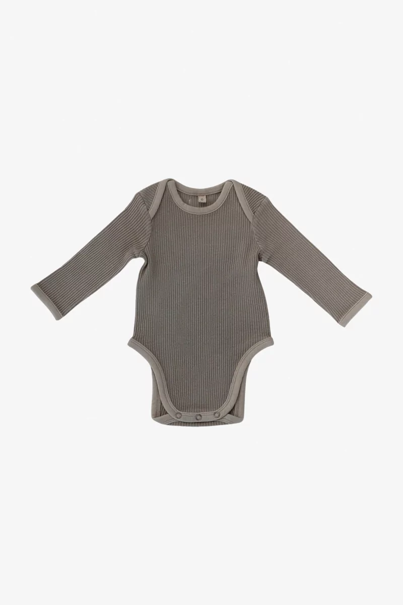 Combinaison Bébé Coton Bio – Khaki | Centre Commercial