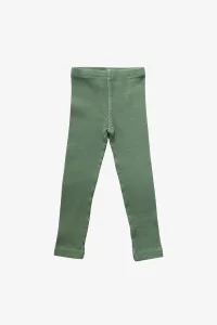 Baby Ribbed Cotton Pants – Green | Centre Commercial