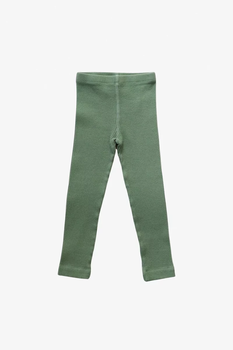 Pantalon Bébé Maille Côtelée – Green | Centre Commercial