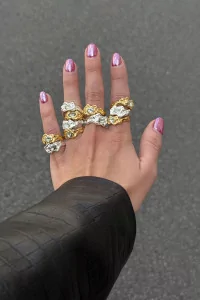 Bague Ola Orange Simuero Citrine – Argent | Centre Commercial