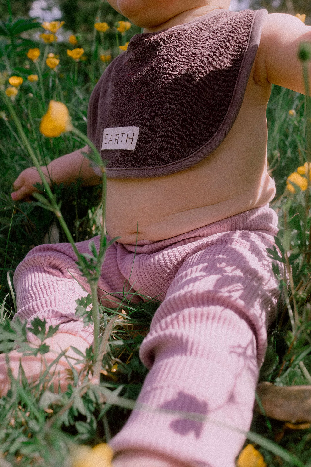Bavoir Bébé Coton Bio – Cotton Lavender | Centre Commercial