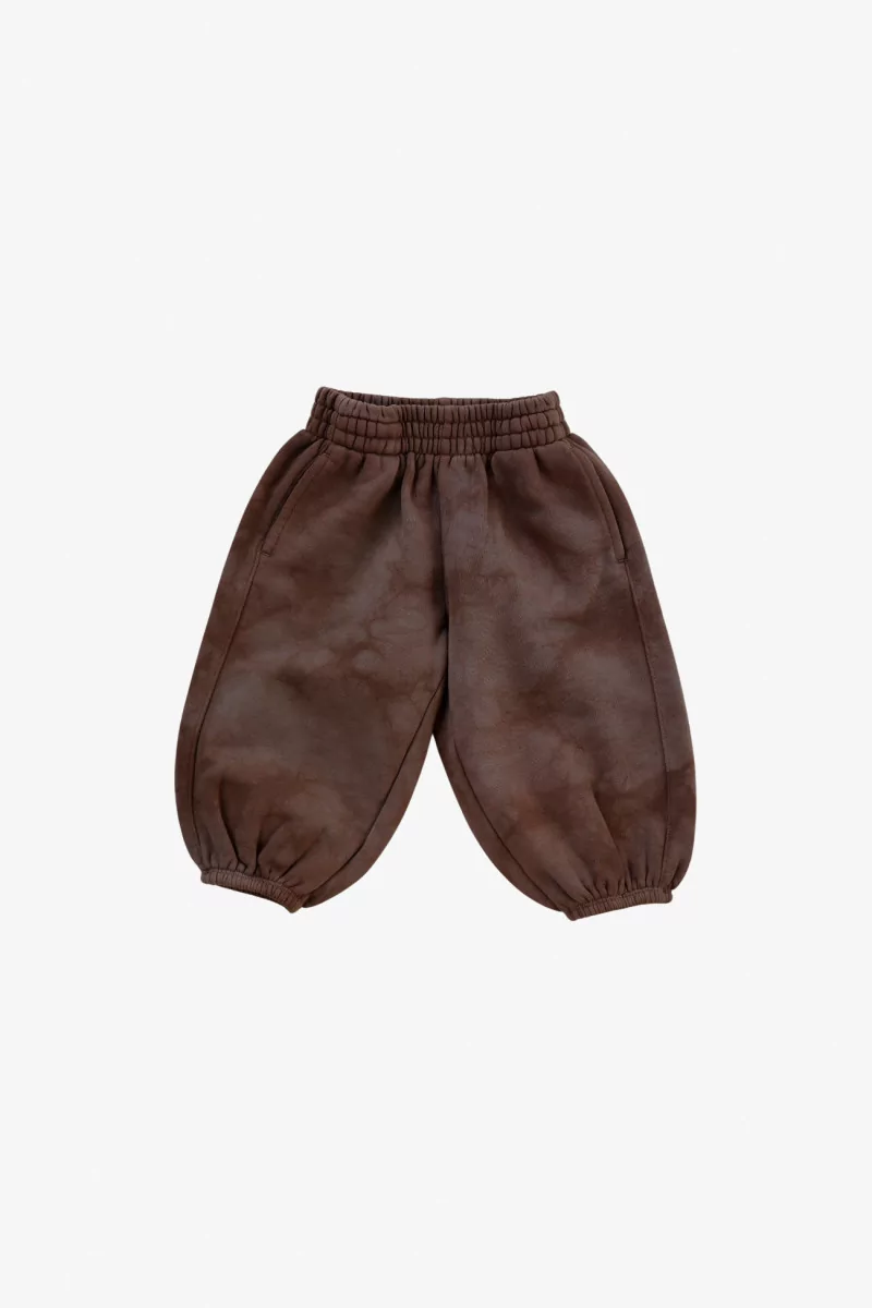 Pantalon Enfant Coton Bio Tie Dye – Brown | Centre Commercial