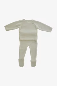 Ensemble Naissance Maille Coton Bio – Cream | Centre Commercial