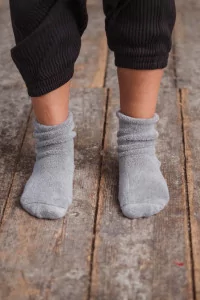 Chaussettes Buckle Coton Bio – Grey Melange | Centre Commercial
