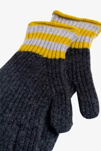 Love My Ribbed Lambswool Gloves – Charcoal | Centre Commercial