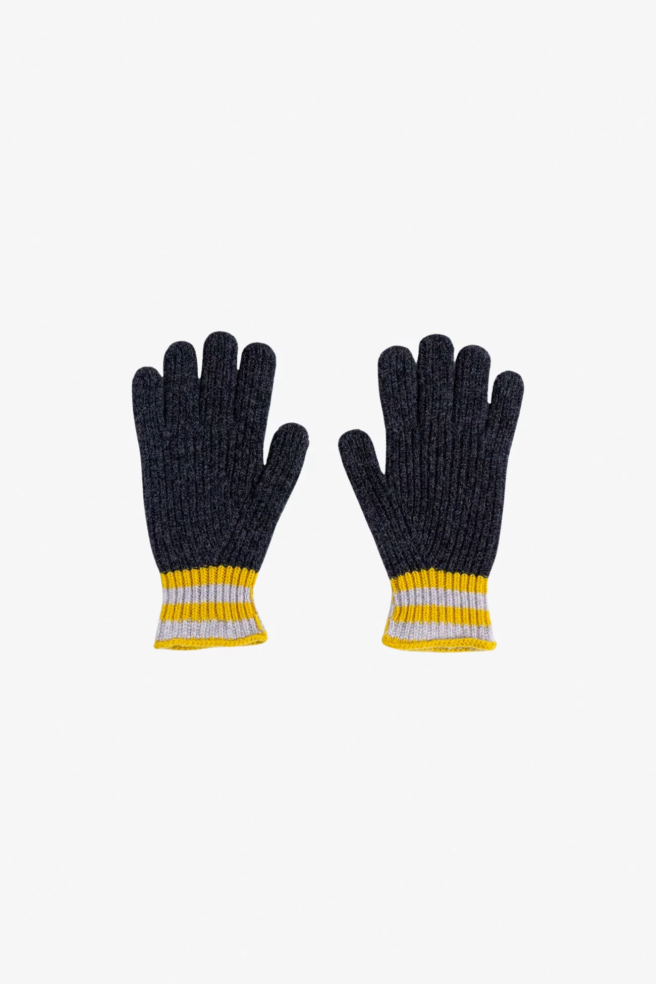 Gants Love My Ribbed Laine d'Agneau – Charcoal | Centre Commercial