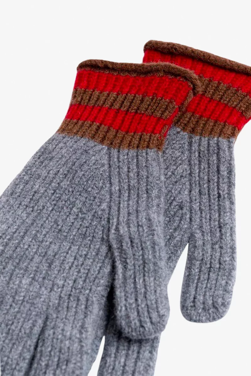 Love My Ribbed Lambswool Gloves – Grey Delight | Centre Commercial
