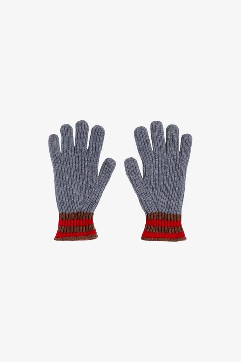 Gants Love My Ribbed Laine d'Agneau – Grey Delight | Centre Commercial