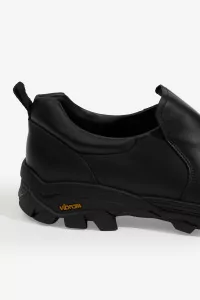 Chaussures Non-Safety Slip-On Cuir – Calfskin Black | Centre Commercial