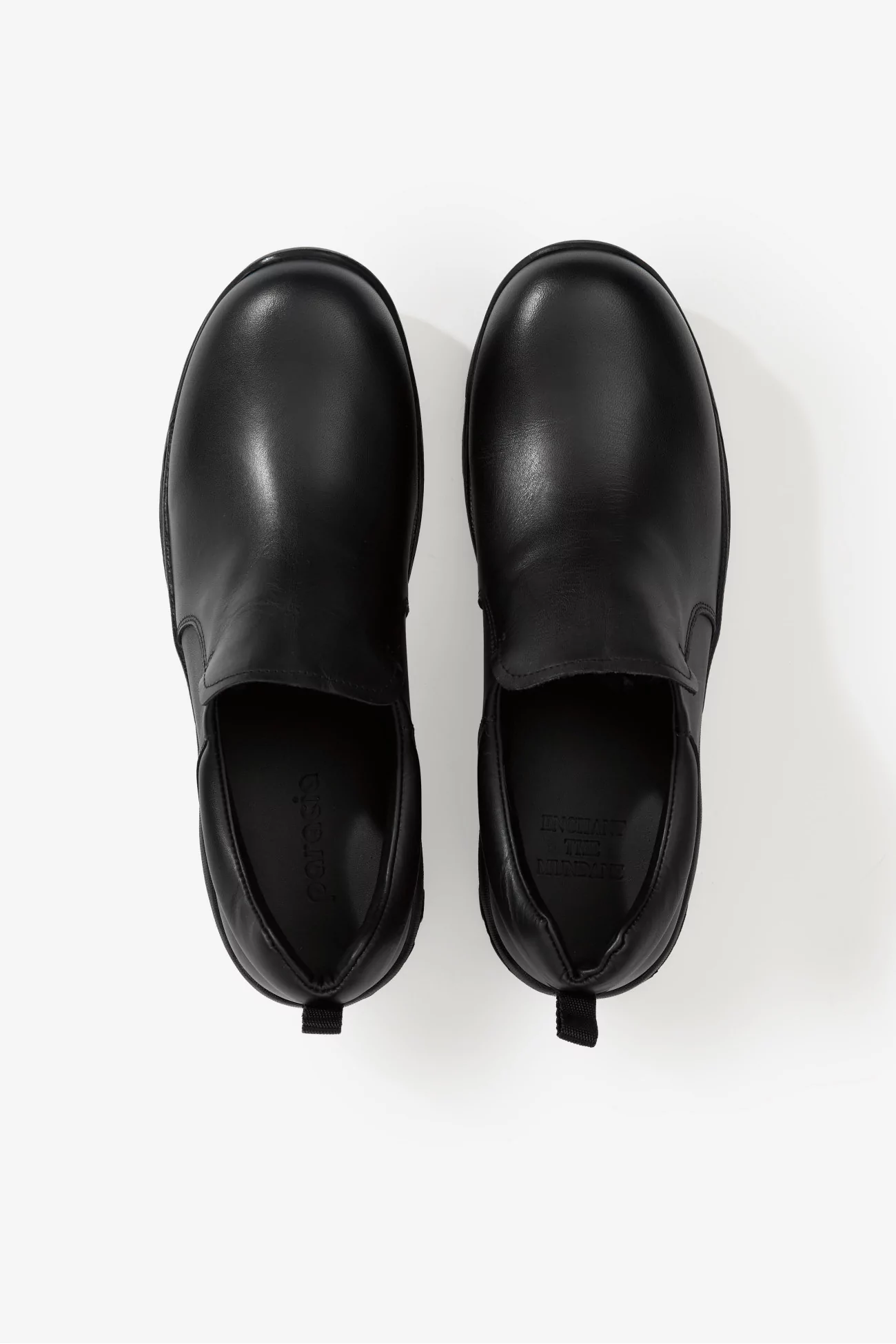 Chaussures Non-Safety Slip-On Cuir – Calfskin Black | Centre Commercial