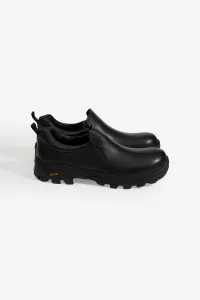 Chaussures Non-Safety Slip-On Cuir – Calfskin Black | Centre Commercial