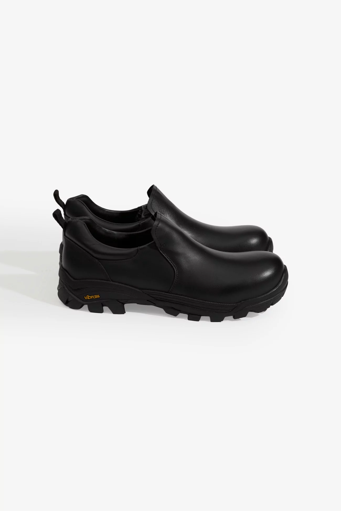 Chaussures Non-Safety Slip-On Cuir – Calfskin Black | Centre Commercial