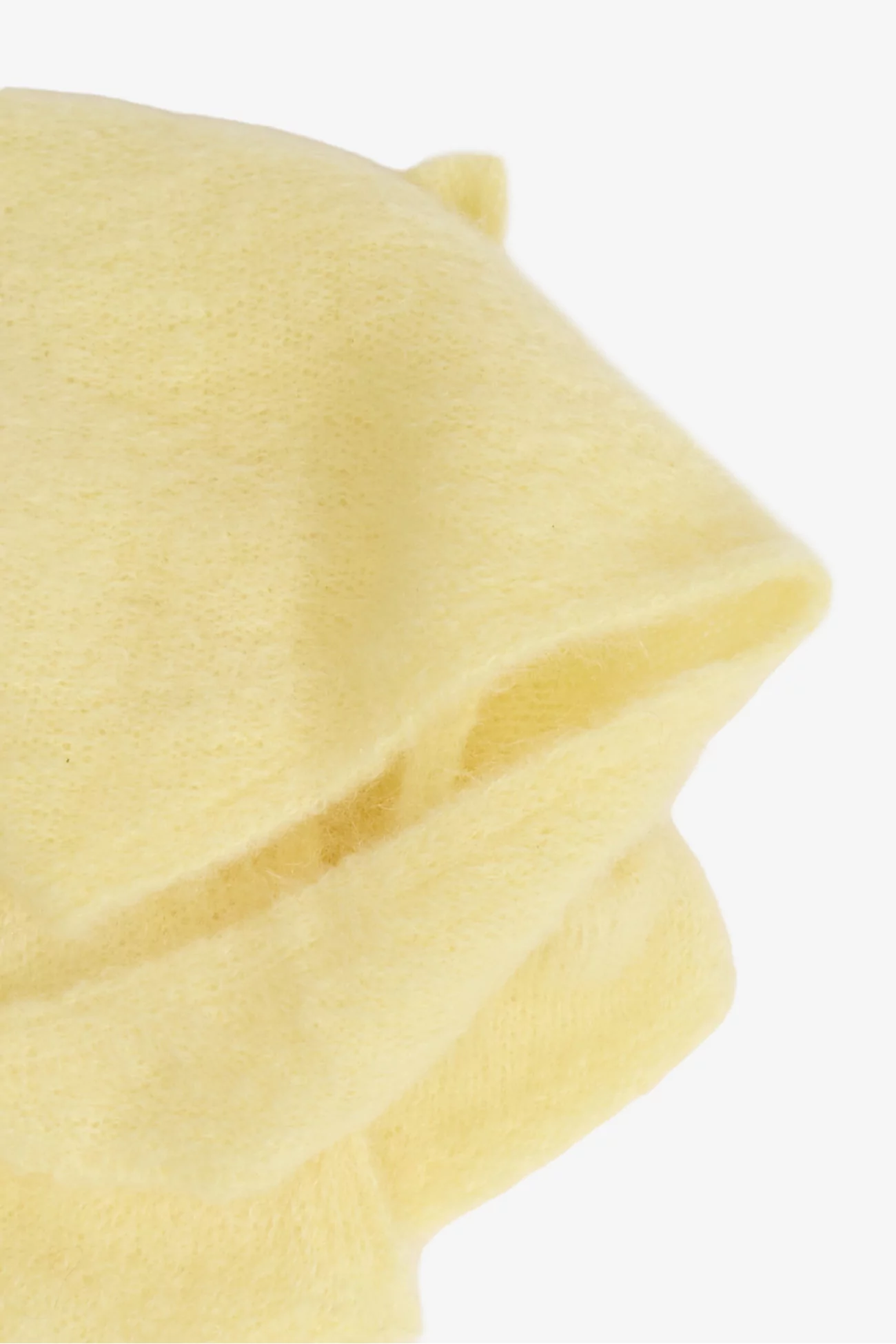 Jenna Triangle Mohair Scarf – Light Yellow | Centre Commercial