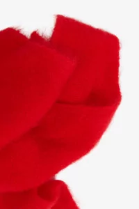 Jenna Triangle Mohair Scarf – Red | Centre Commercial