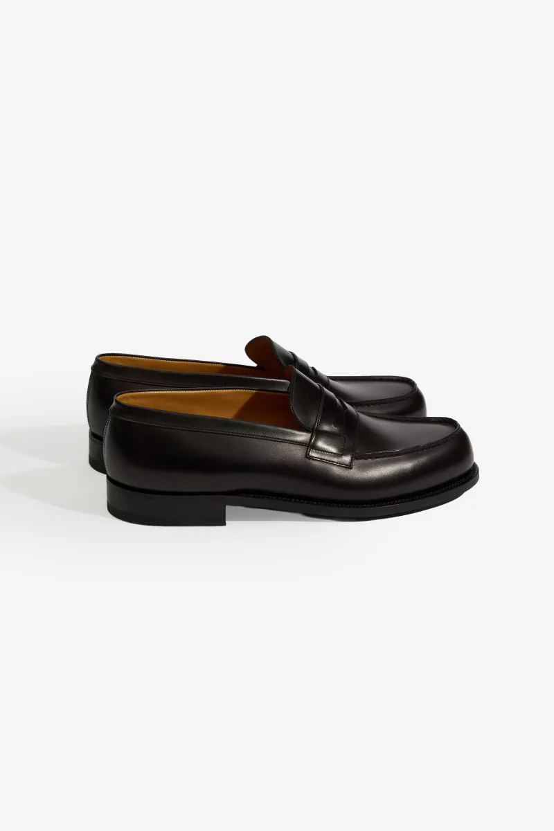Mocassin 180 J.M. Weston Cuir Veau – Box Noir | Centre Commercial