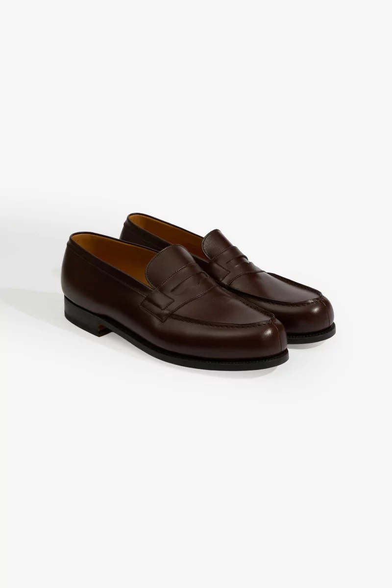 J.M. Weston 180 Loafer Calfskin Leather – Box Mélèze | Centre Commercial