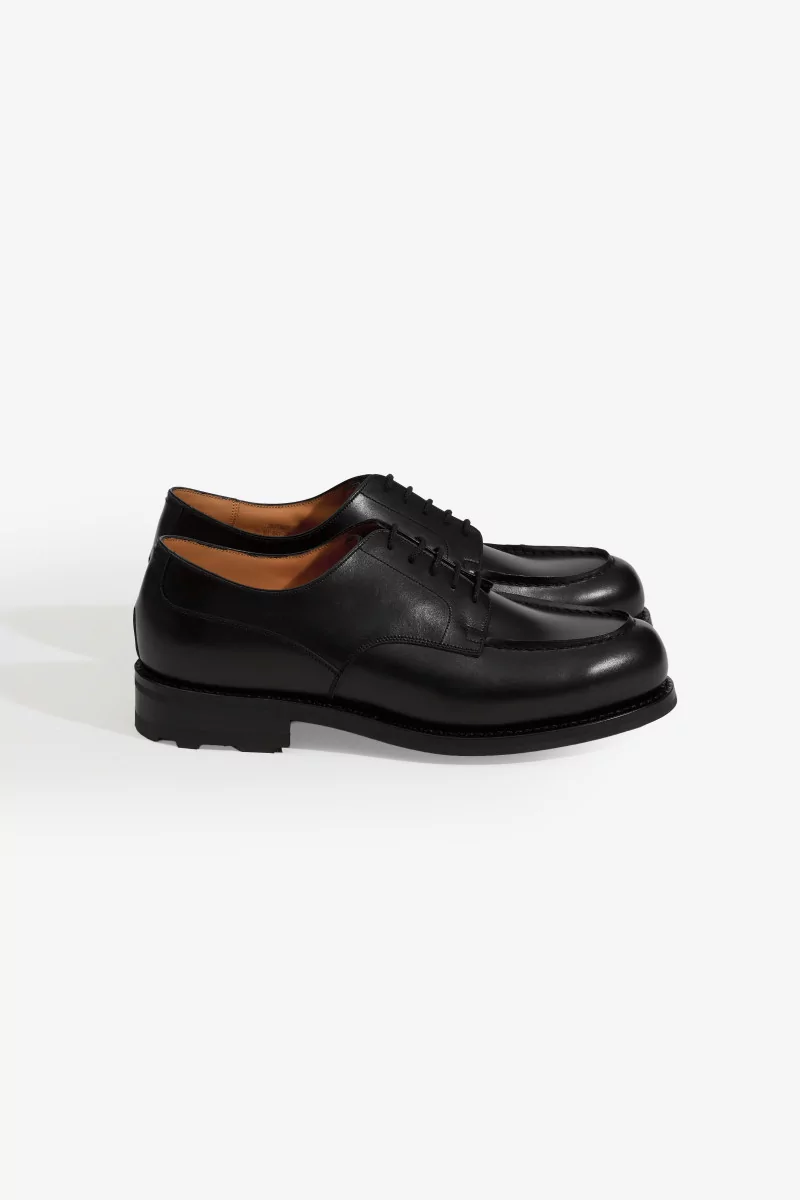 Derby Golf J.M. Weston Cuir Veau – Box Noir | Centre Commercial