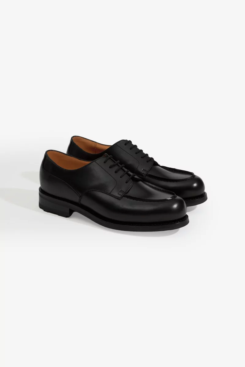 Derby Golf J.M. Weston Cuir Veau – Box Noir | Centre Commercial