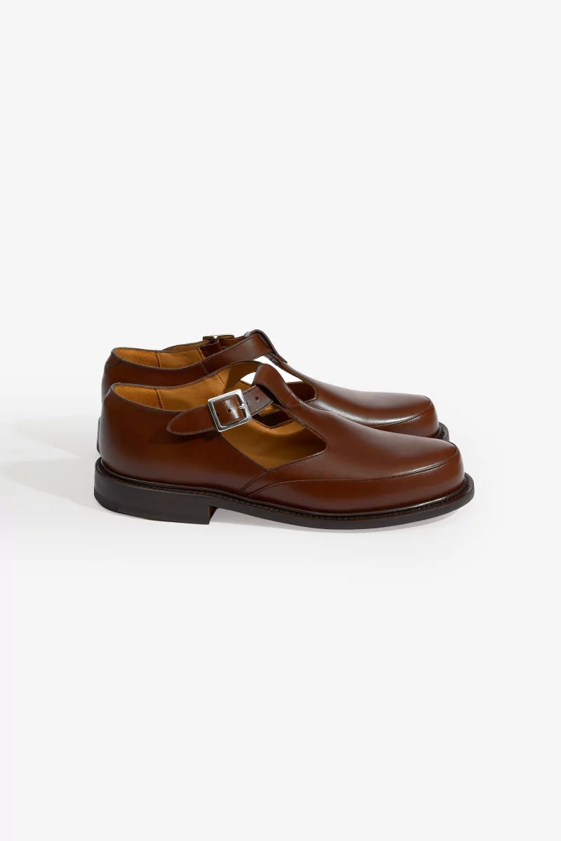 Sandale Salomé Homme Cuir – Marron | Centre Commercial
