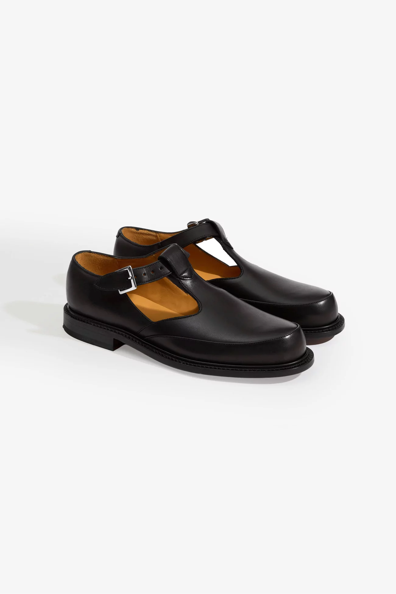 Sandale Salomé Homme Cuir – Noir | Centre Commercial